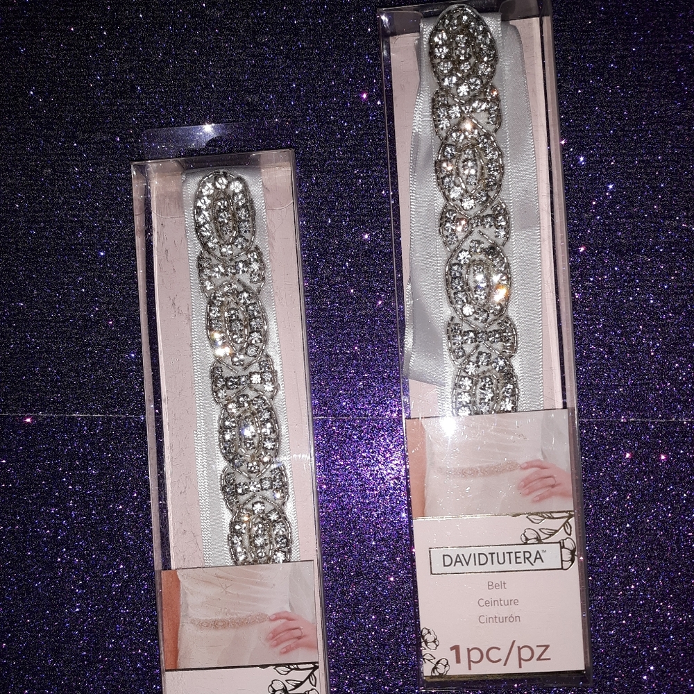 David Tutera Bridal belt in WHITE (I have two)